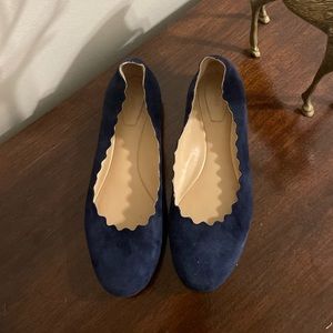 Chloe blue flats Size 38